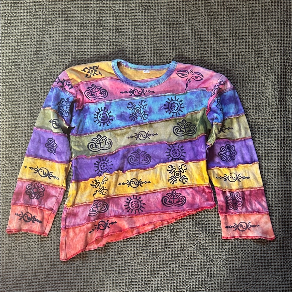 India Boutique Multicolor Kids Long Sleeve Tee